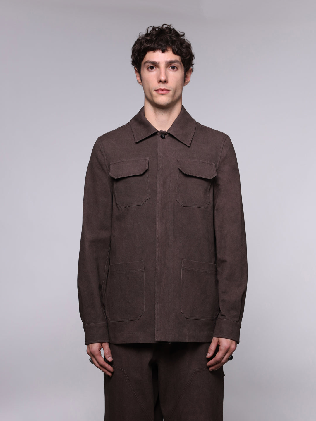 COTTON DRILL OVERSHIRT JACKET