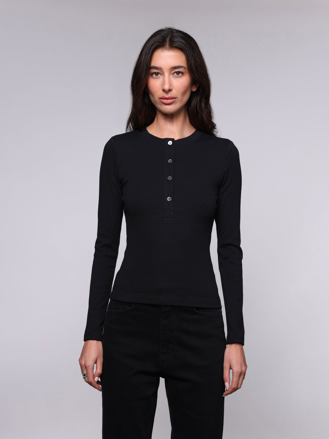 WOMEN'S RIBBED SERAFINO LONG SLEEVE