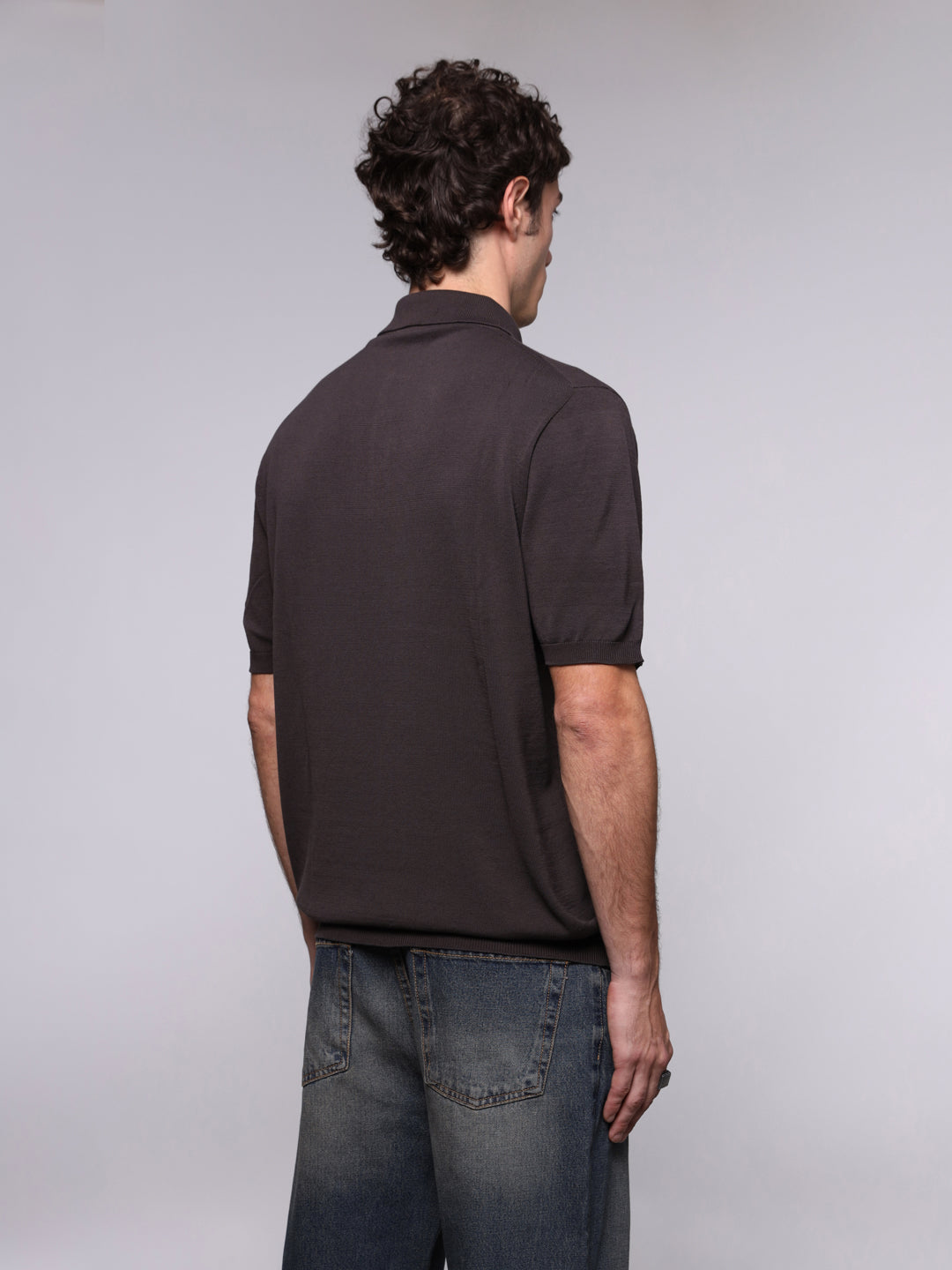 KNITTED ULTRAFINE COTTON POLO