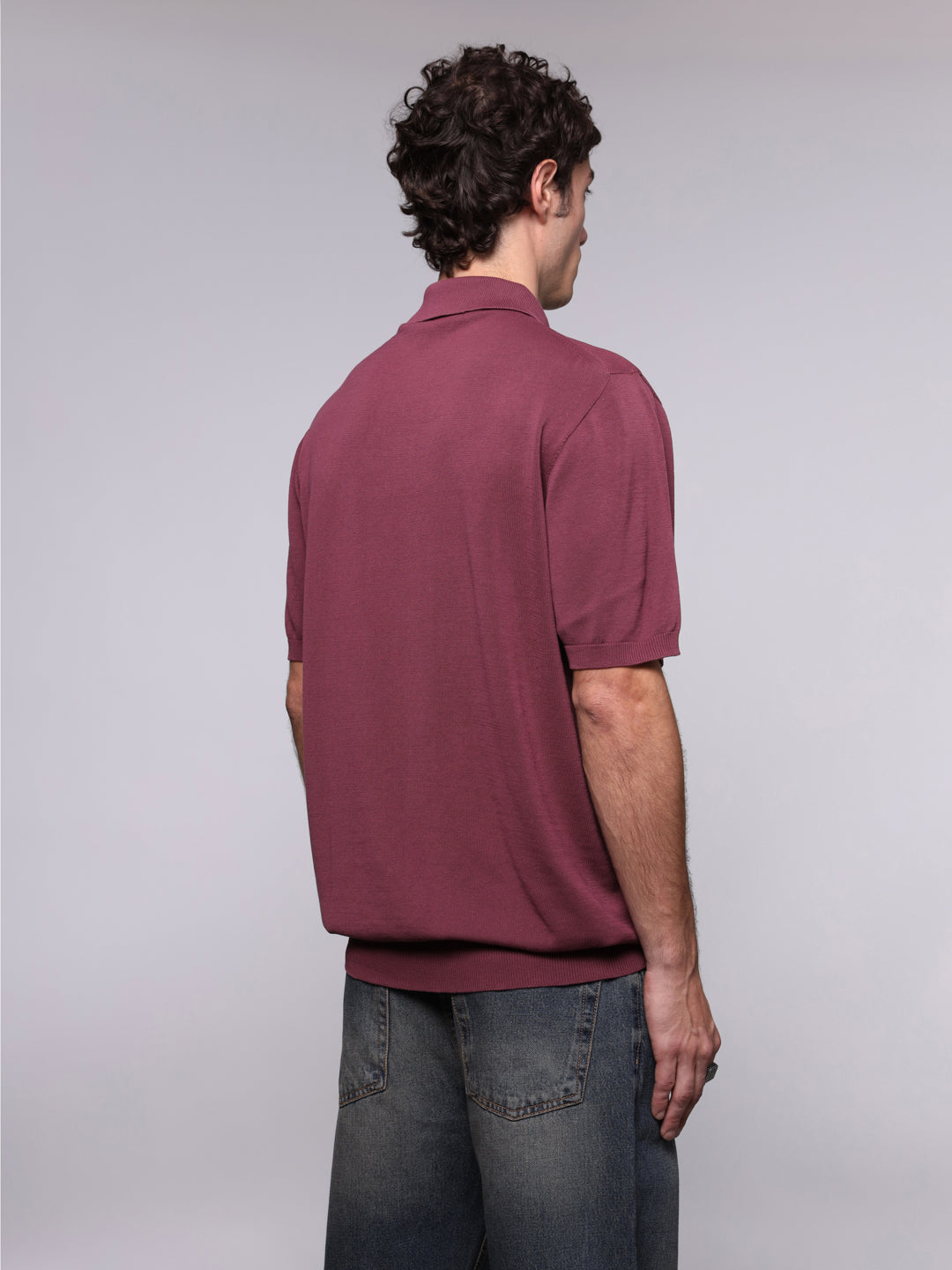 KNITTED ULTRAFINE COTTON POLO
