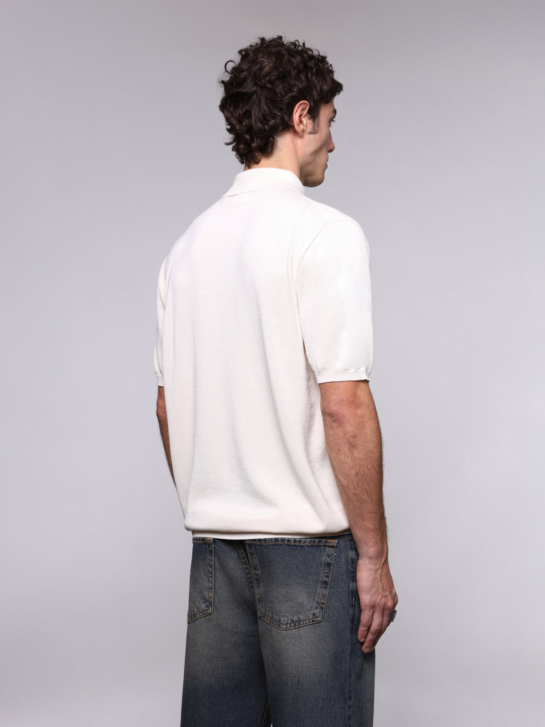 KNITTED ULTRAFINE COTTON POLO