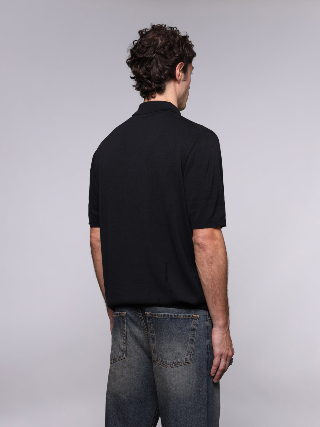 KNITTED ULTRAFINE COTTON POLO