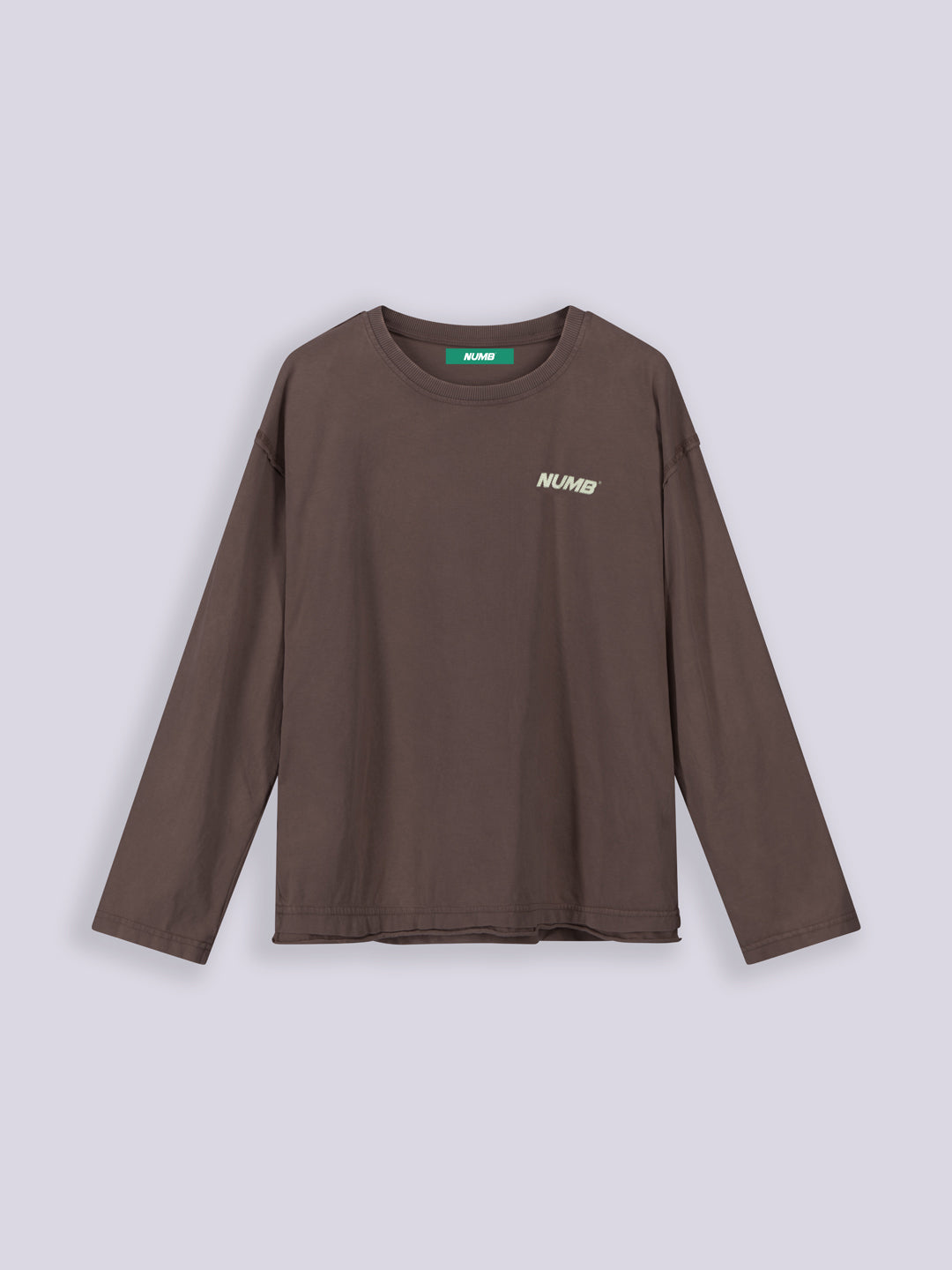 OZONE WASHED RAW EDGE LONGSLEEVE