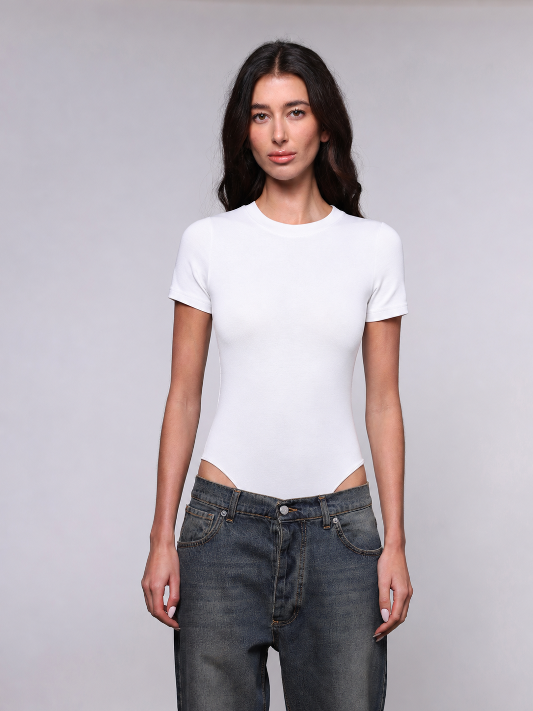 WOMEN'S SHORTS SLEEVE BODYSUIT