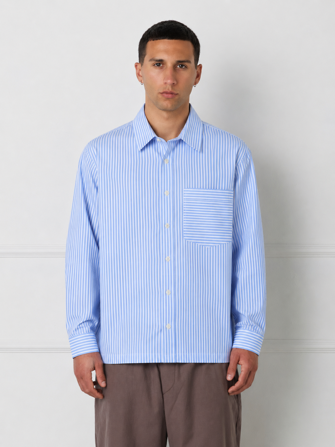 POPELINE STRIPED SHIRT