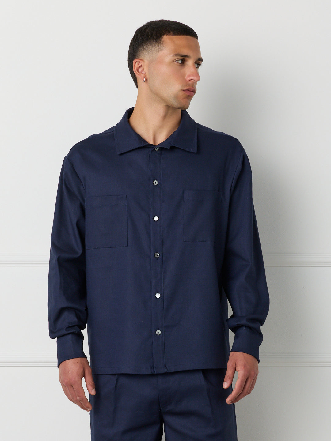 DUNE - LINEN COTTON LONG SLEEVE SHIRT