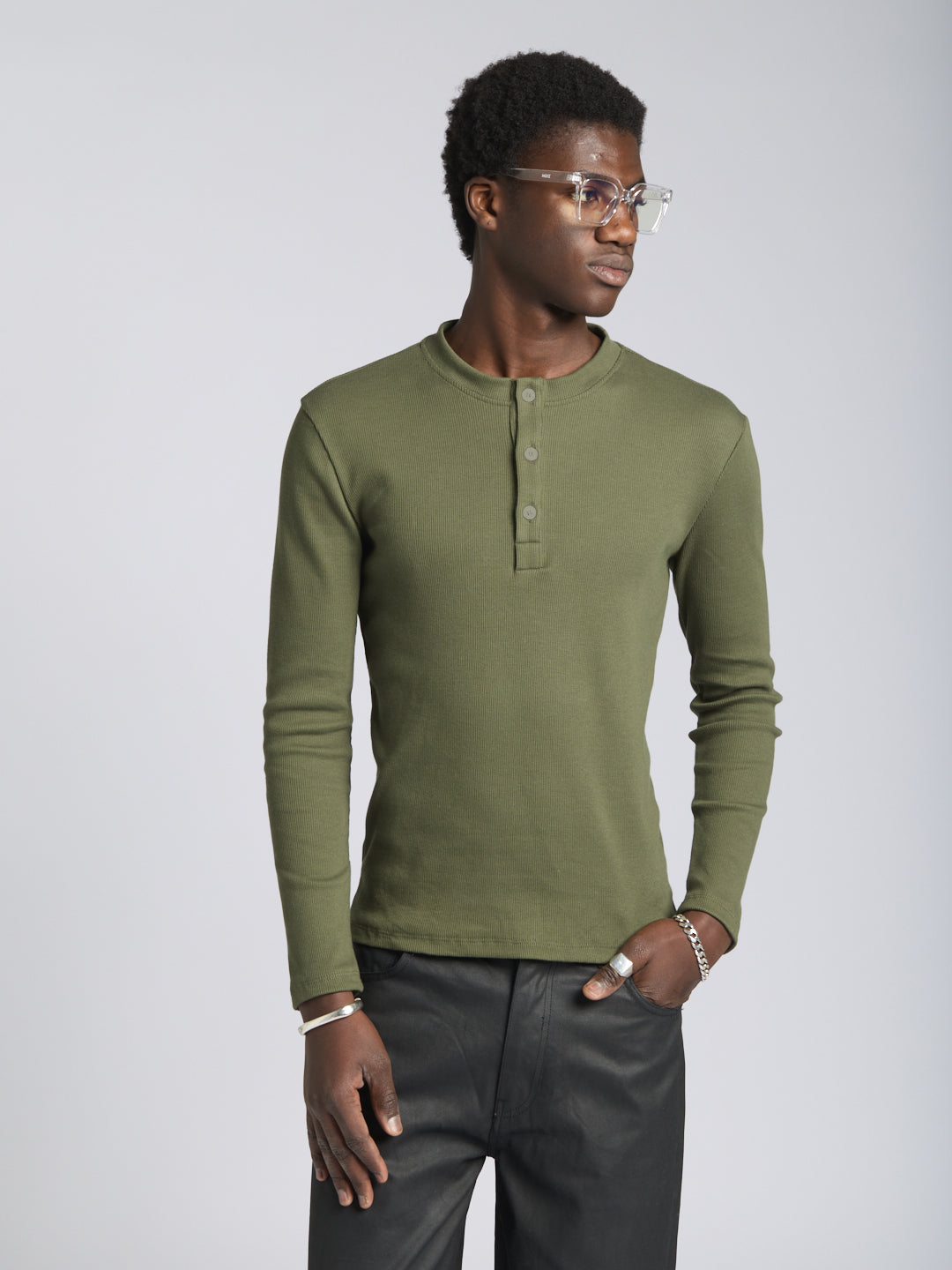 LONG-SLEEVED RIBBED SERAFINO