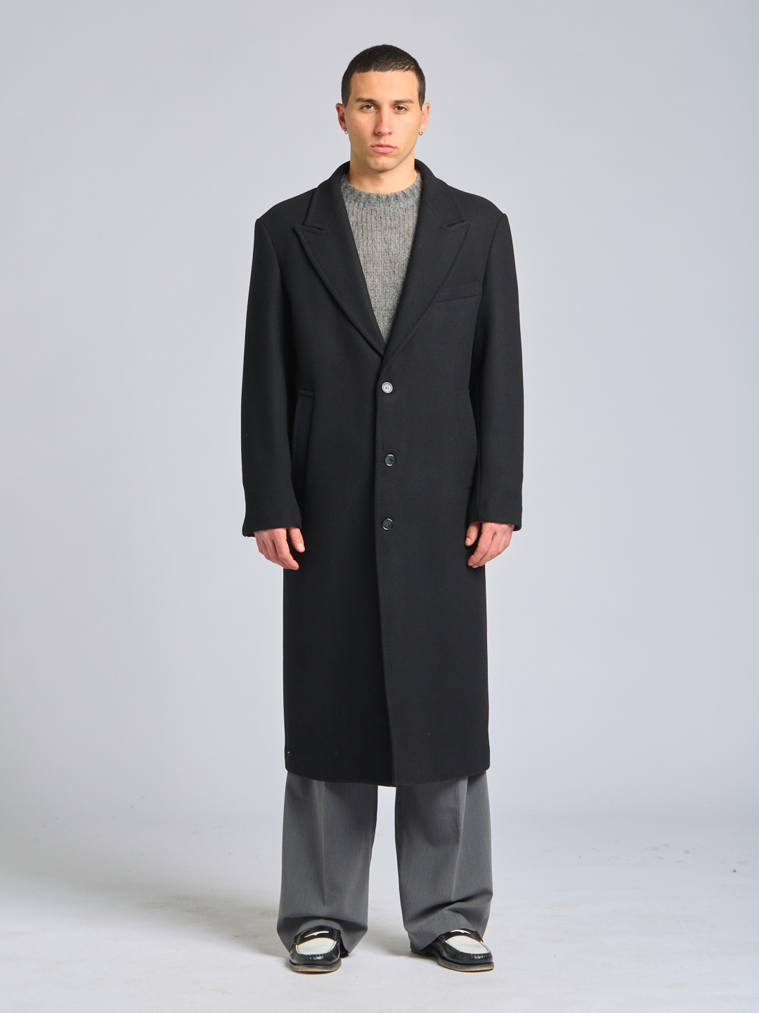 SINGLE WOOL COAT