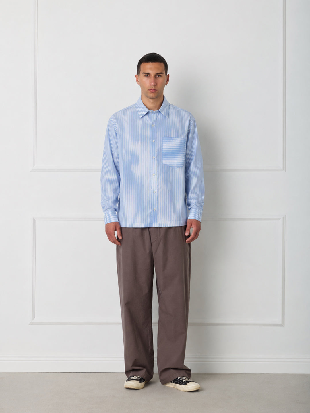 POPELINE STRIPED SHIRT