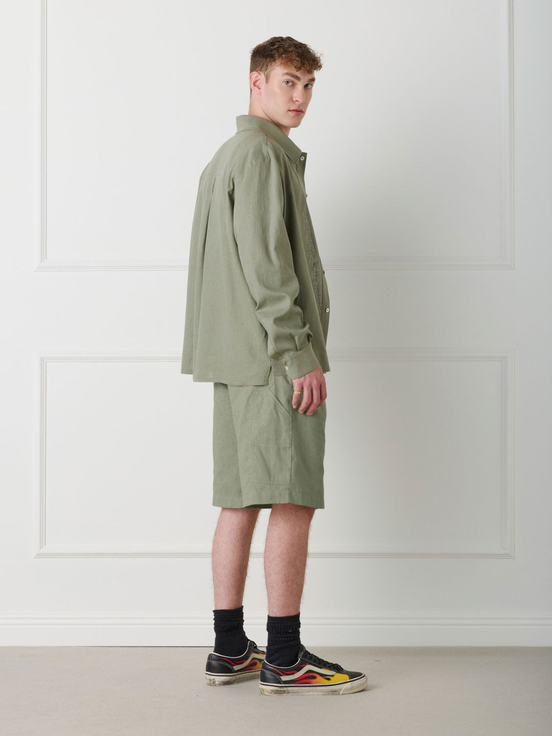 OASI - LINEN CARPENTER SHORTS