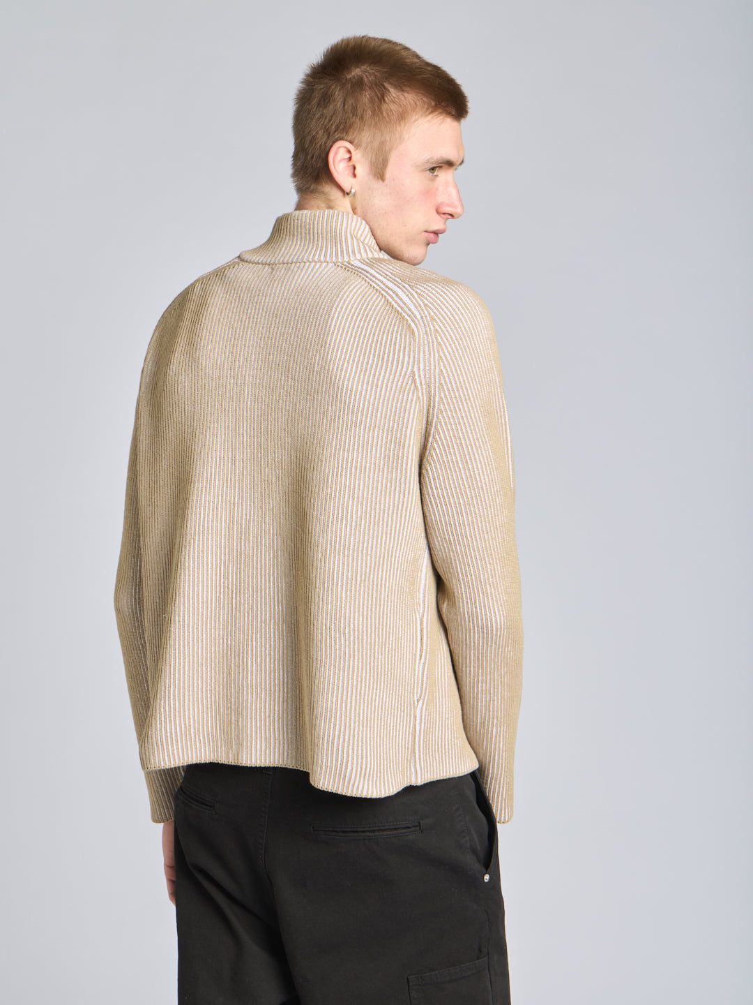 FULL ZIP COTTON SWEATER