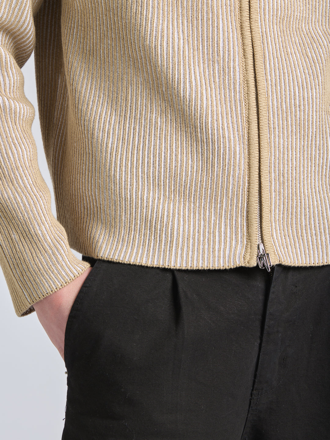 FULL ZIP COTTON SWEATER