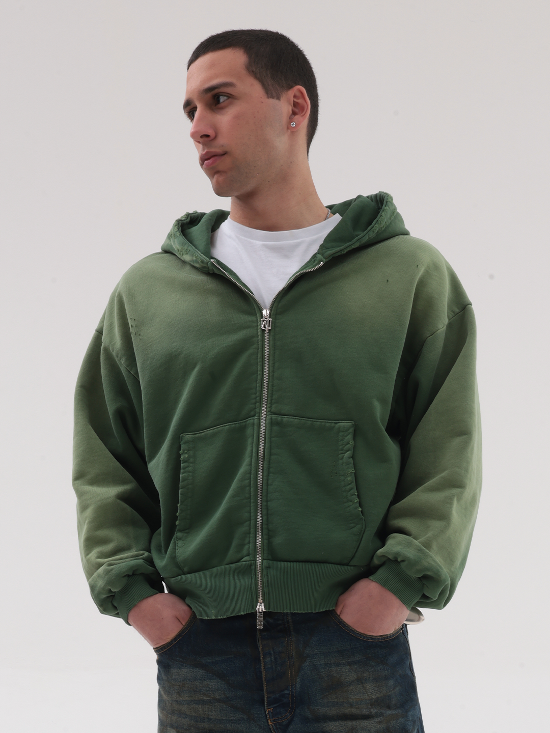 MY PERFECT FADED ZIP HOODIE