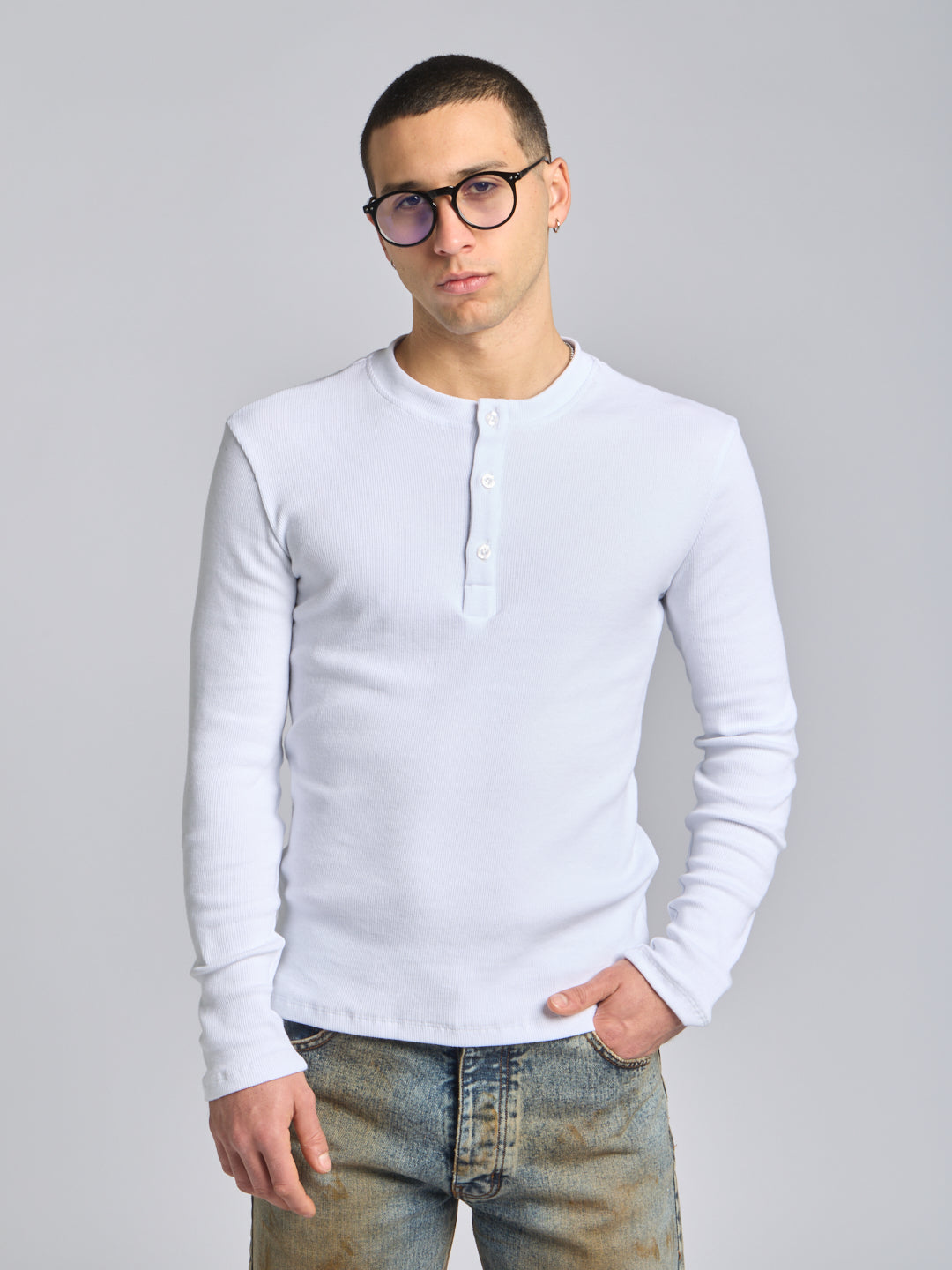 LONG-SLEEVED RIBBED SERAFINO