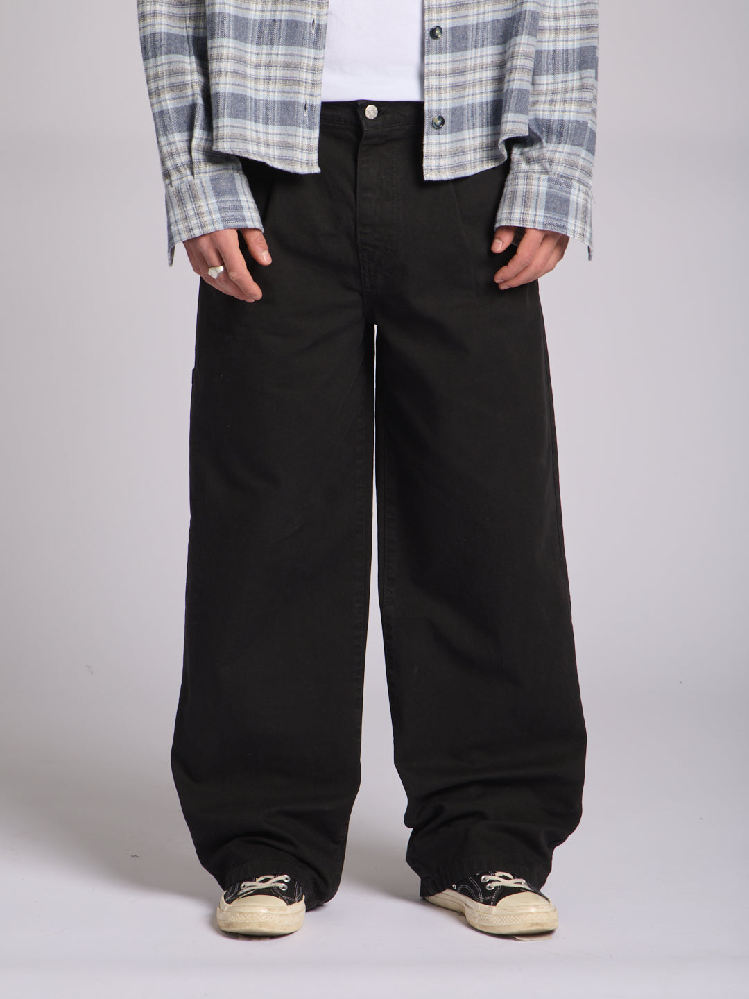 CANVAS PINCE TROUSERS