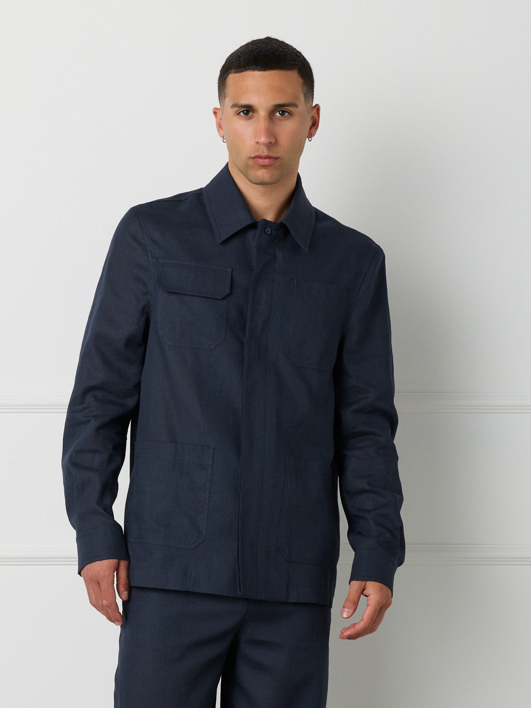 SAHARA - MAXI POCKET LINEN SHIRT