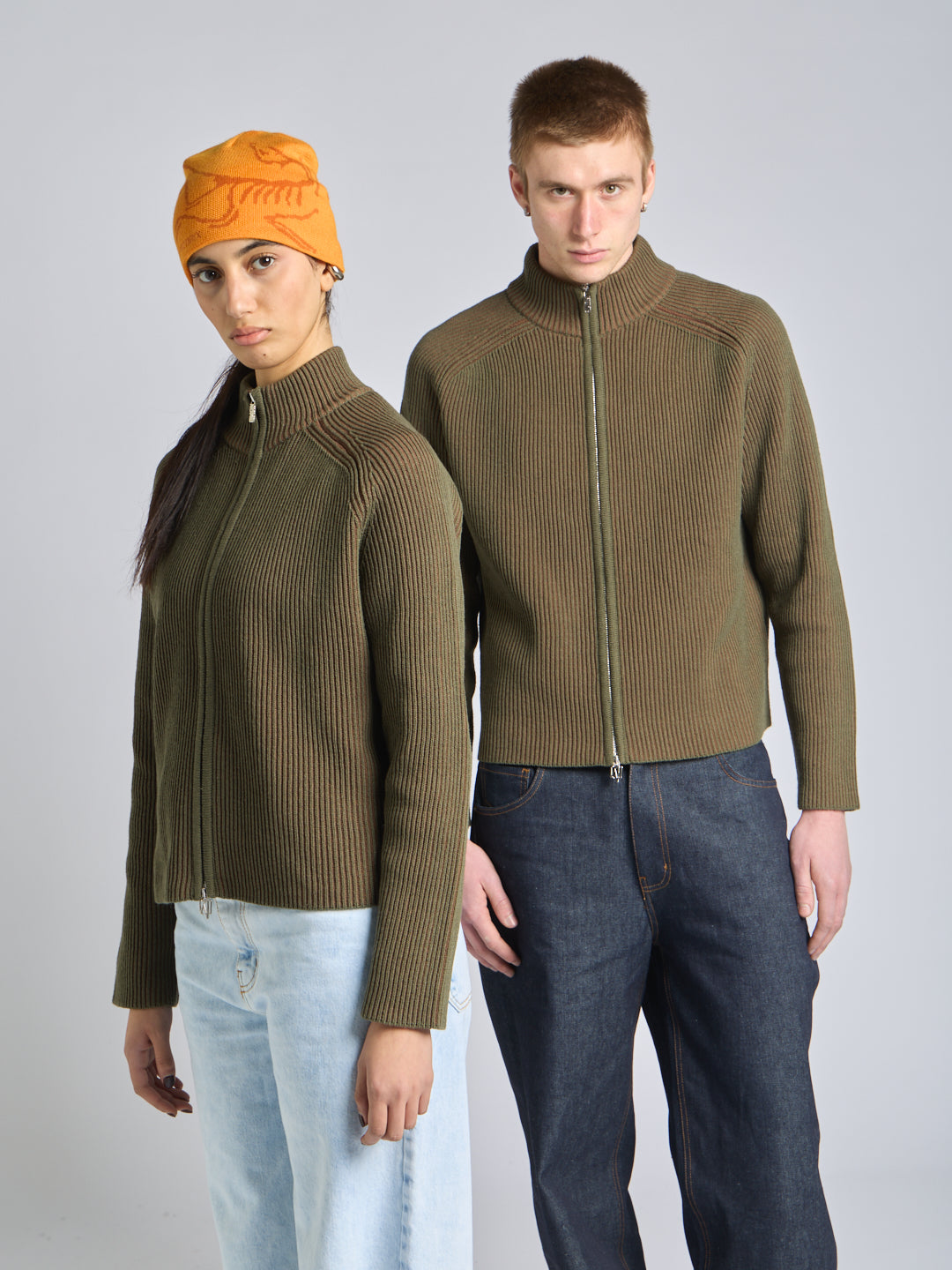 FULL ZIP COTTON SWEATER