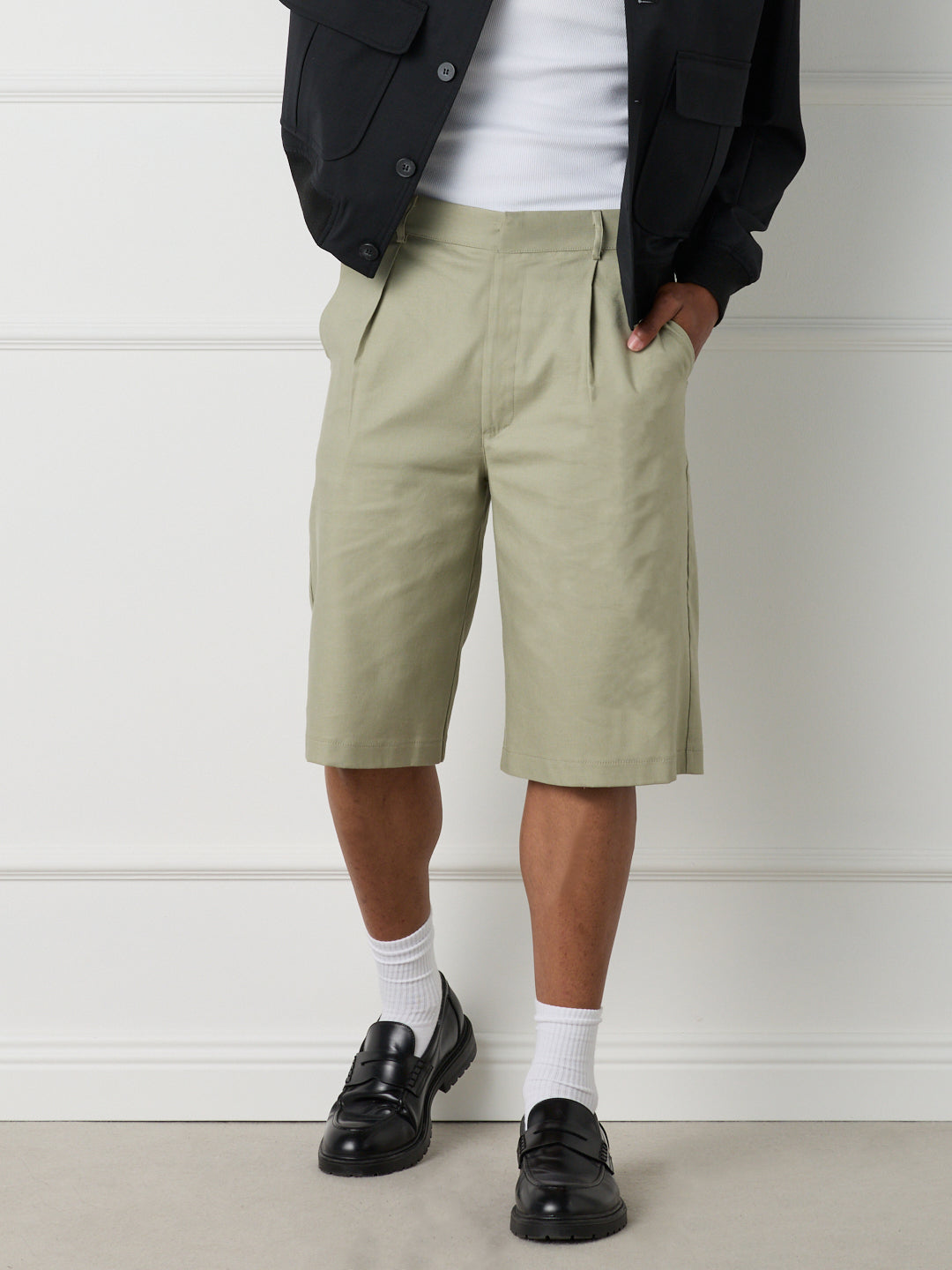 DUNE - LINEN COTTON PINCE SHORTS