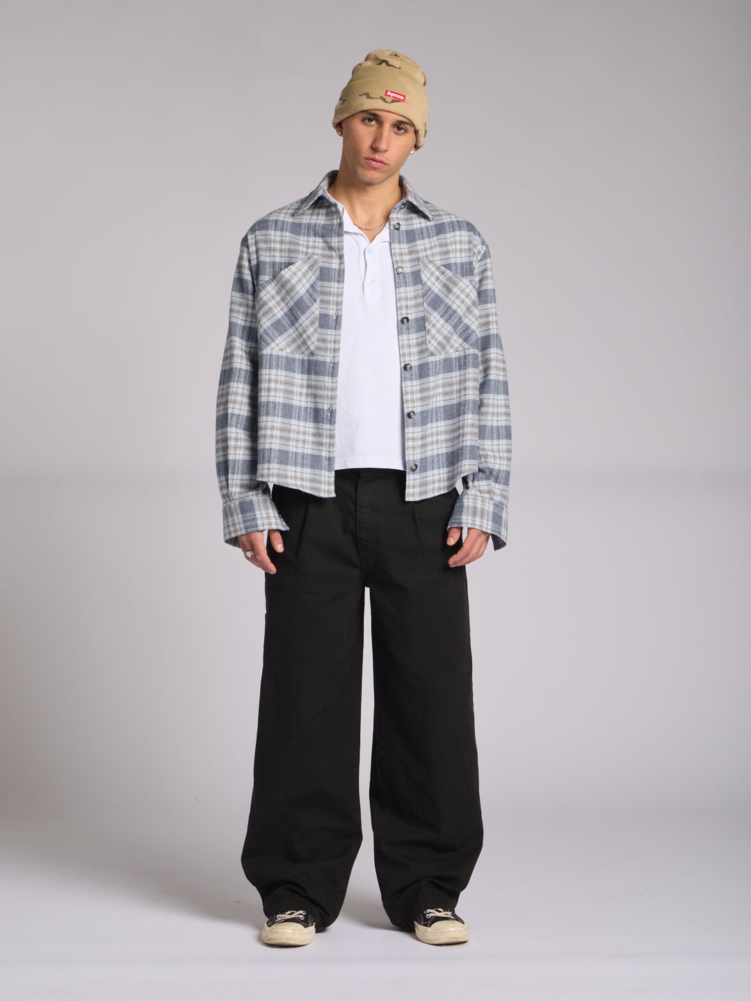 CANVAS PINCE TROUSERS