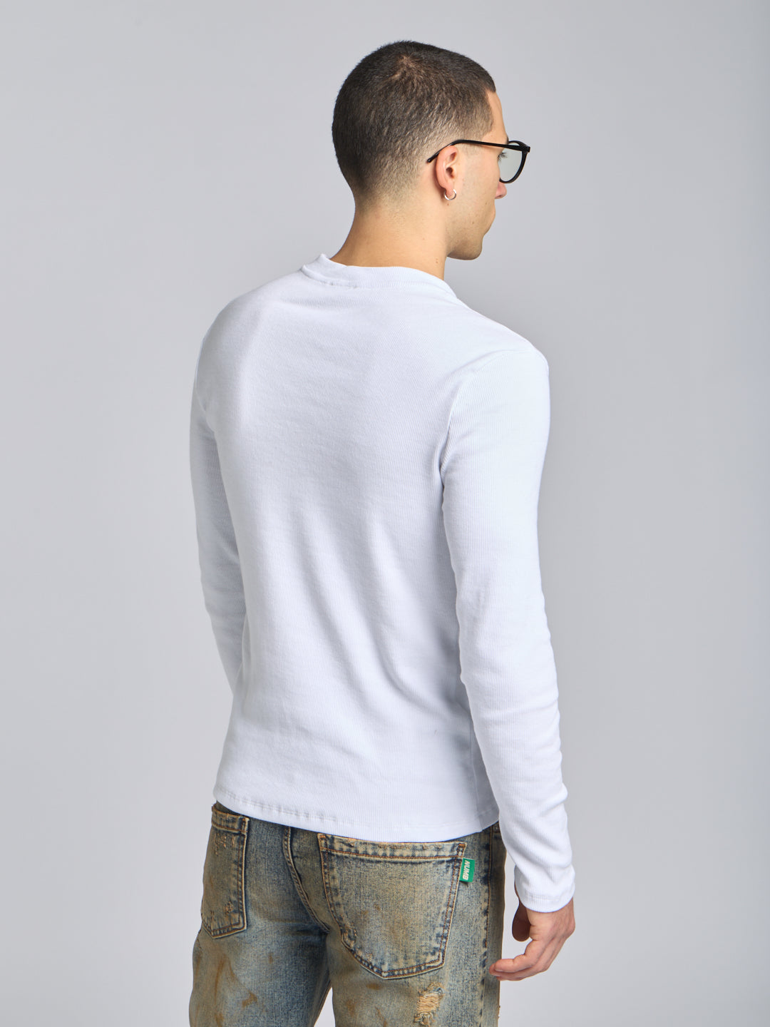 LONG-SLEEVED RIBBED SERAFINO