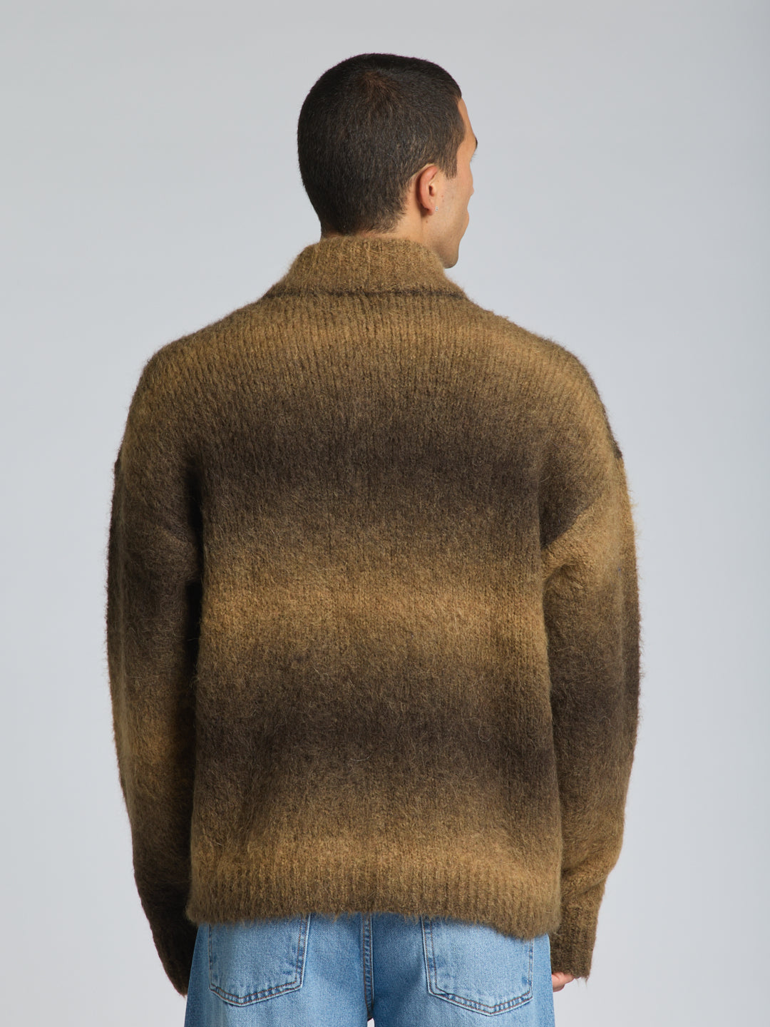 ZIP ALPACA SWEATER