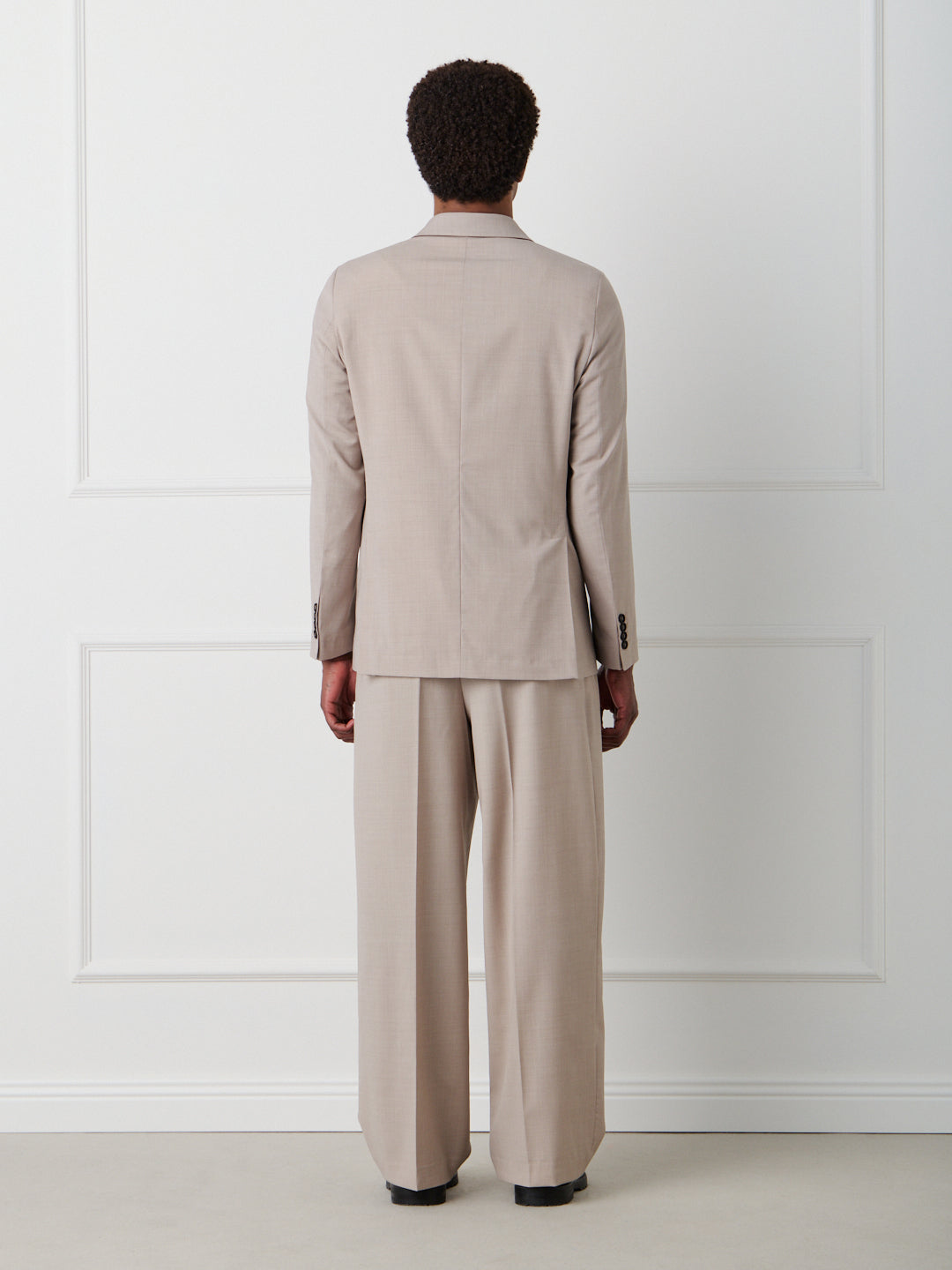 WIDE LEG TAILORED PINCE PANTS