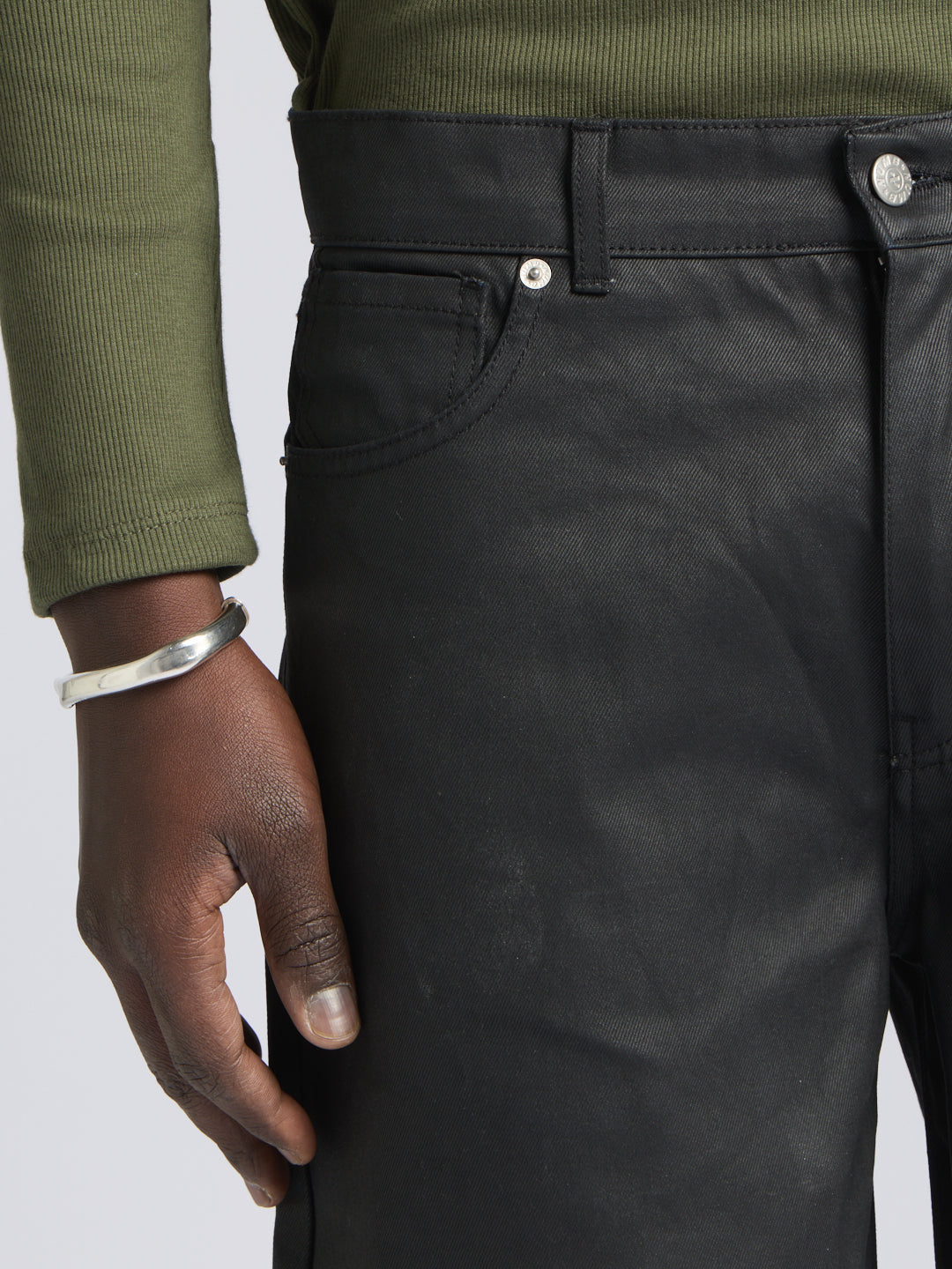 WAXED SUPER BAGGY DENIM