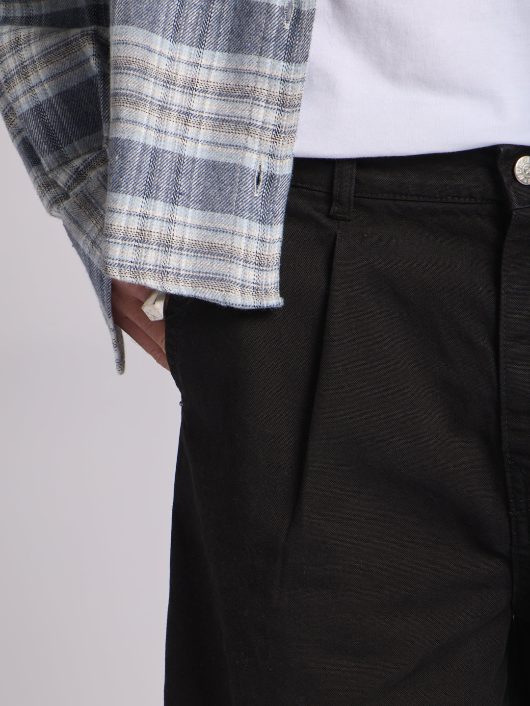 CANVAS PINCE TROUSERS