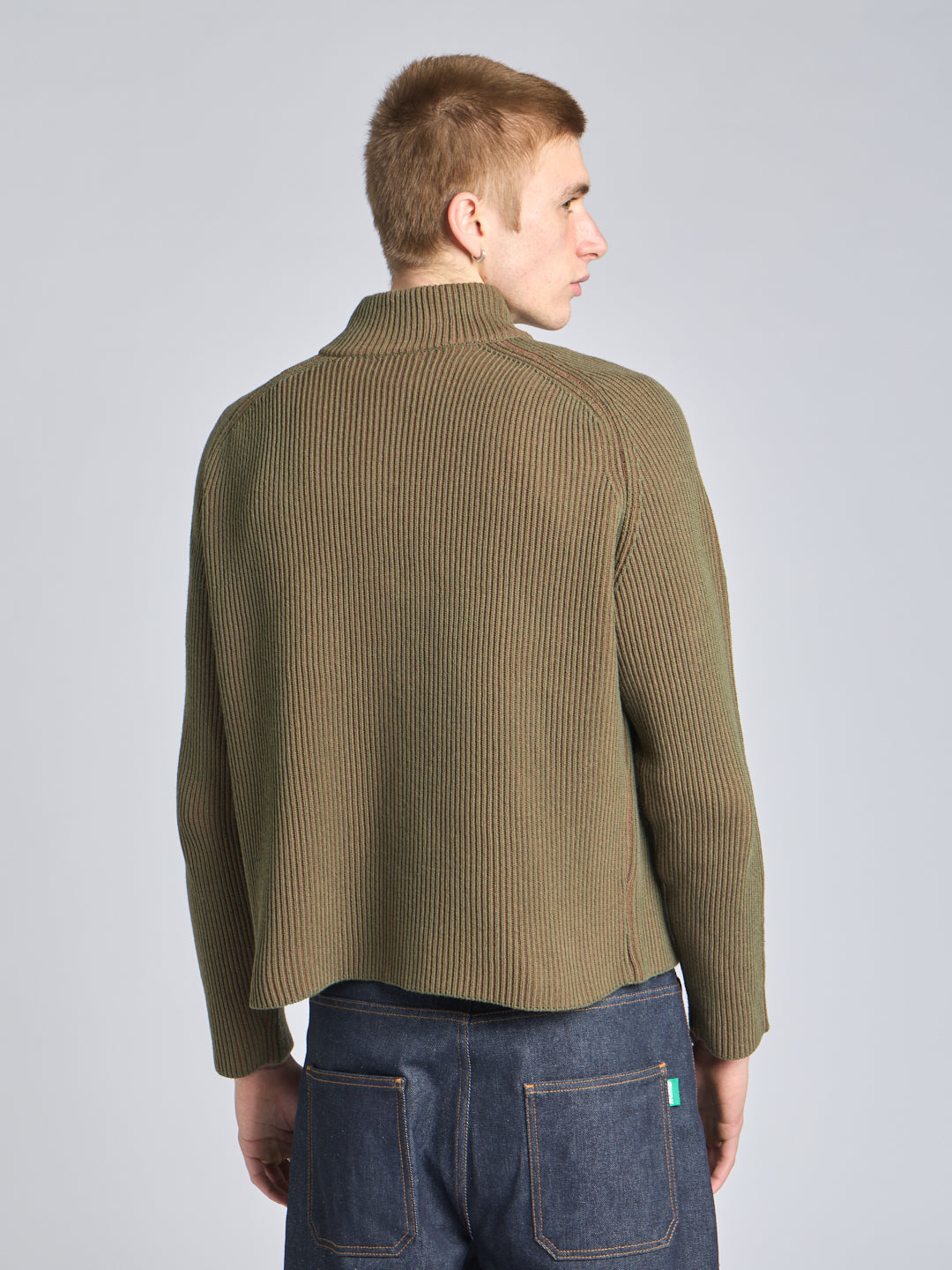 FULL ZIP COTTON SWEATER