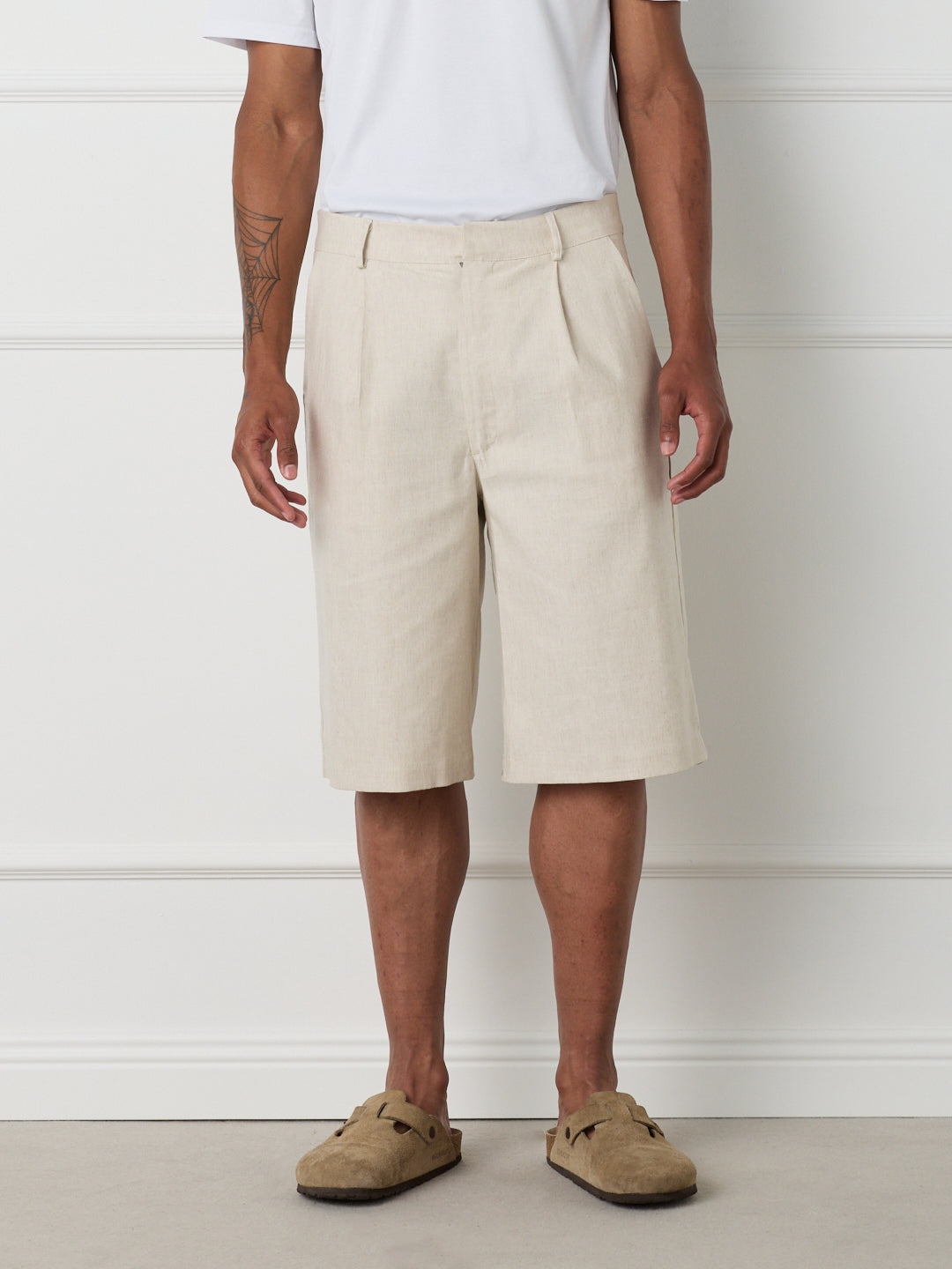 DUNE - LINEN COTTON PINCE SHORTS