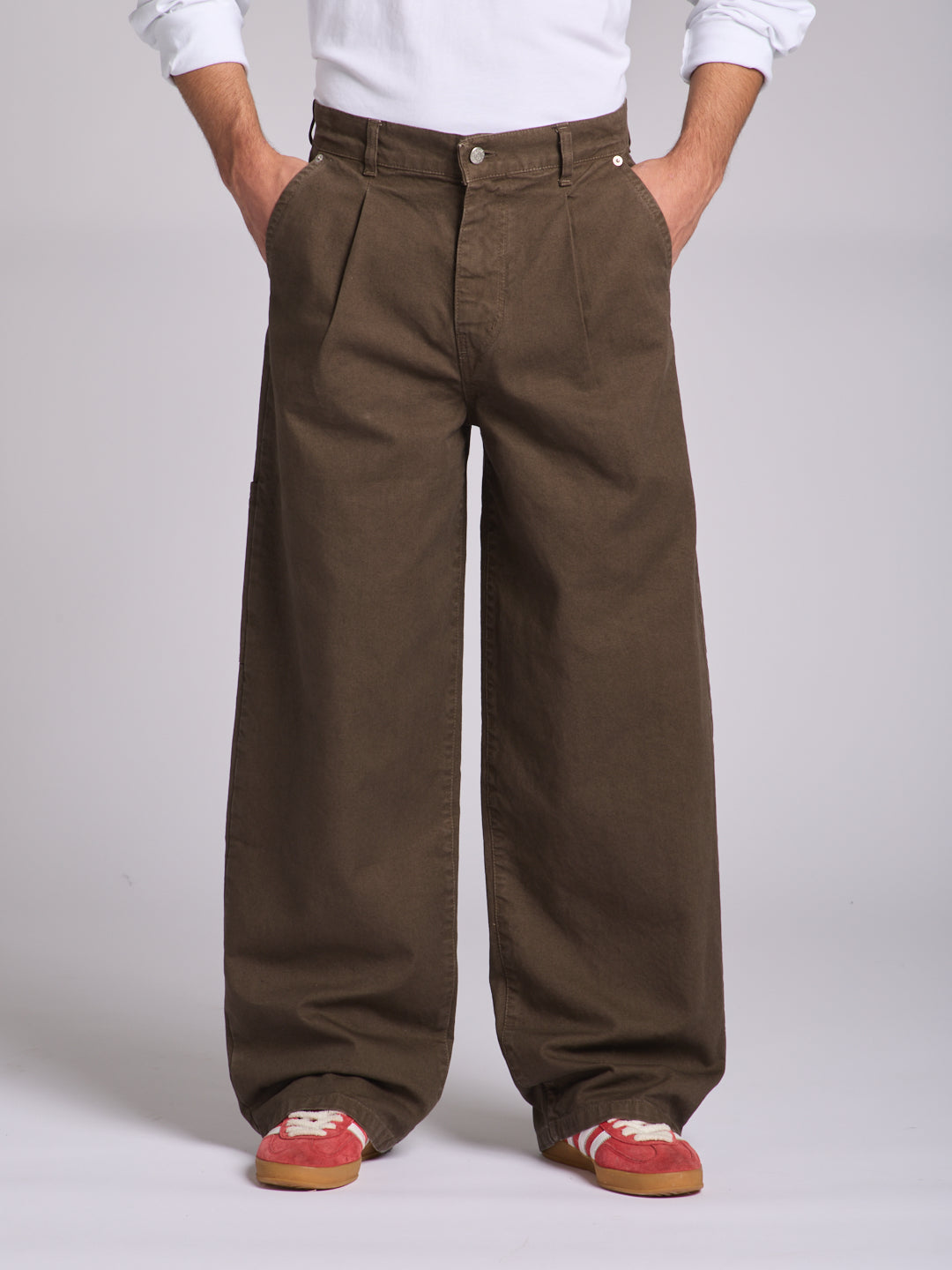 CANVAS PINCE TROUSERS