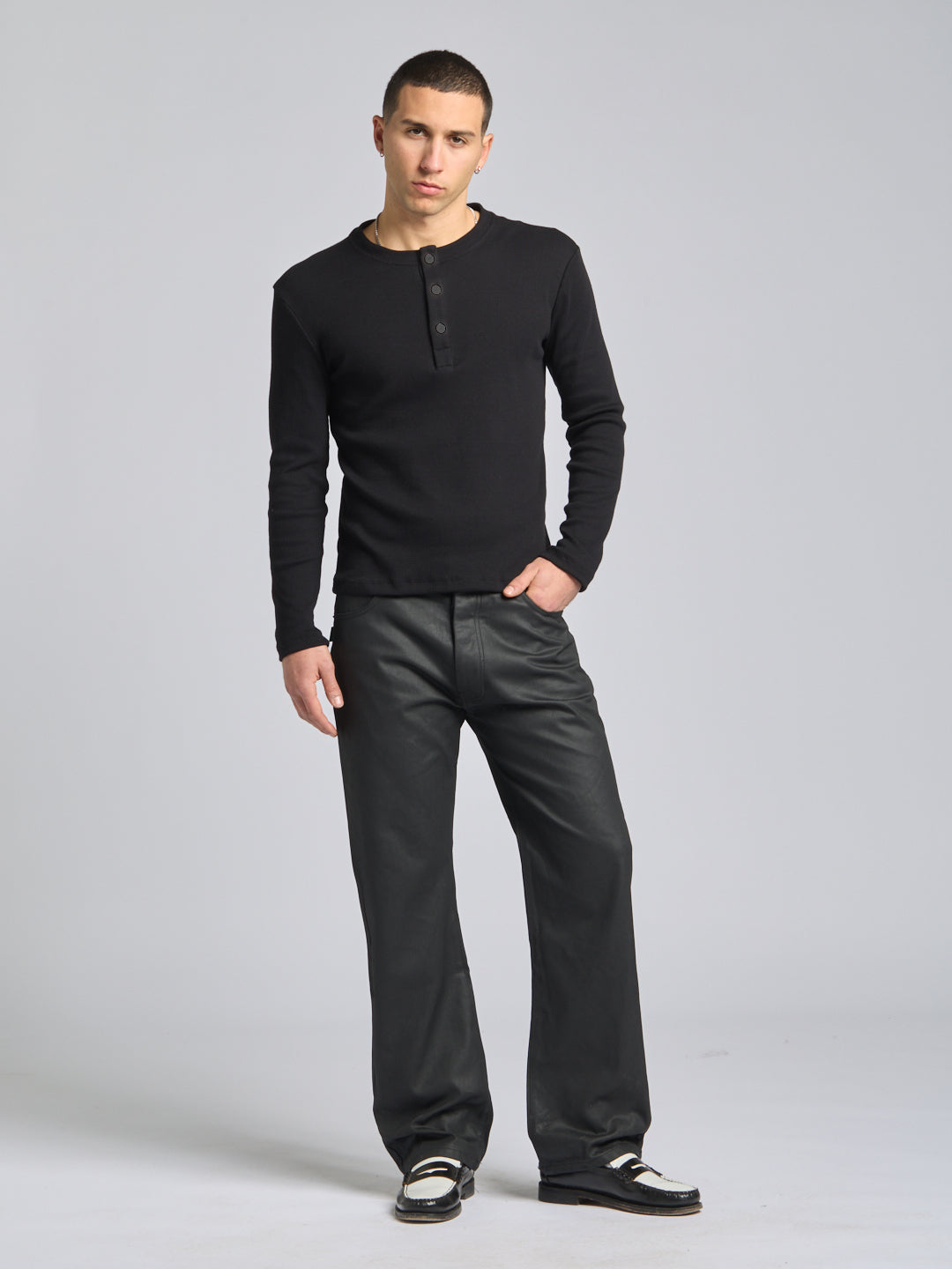 LONG-SLEEVED RIBBED SERAFINO