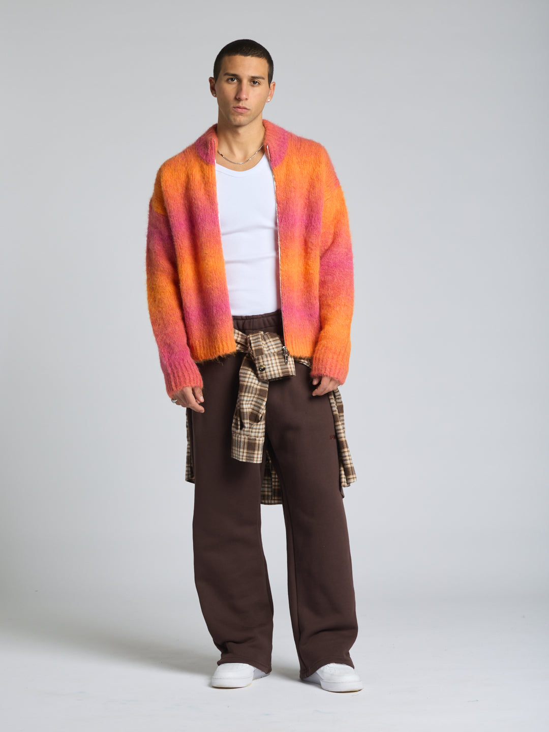 ZIP ALPACA SWEATER