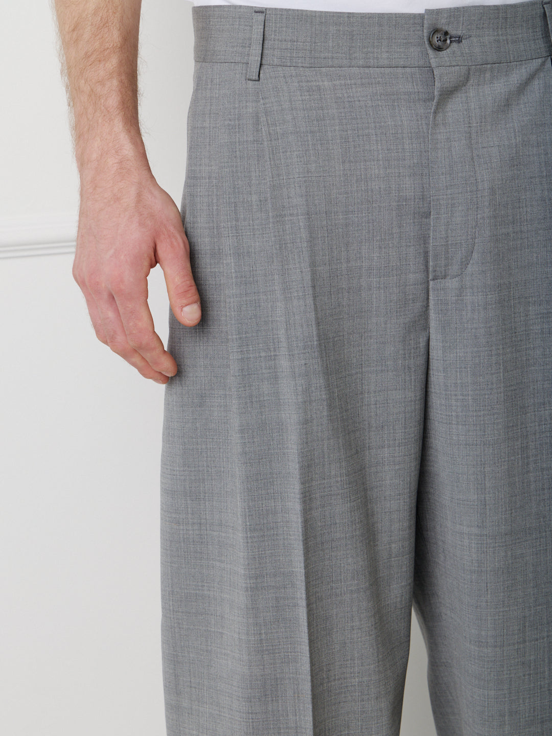 WIDE LEG TAILORED PINCE PANTS