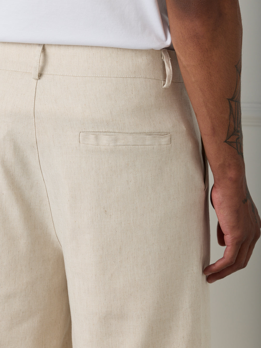 DUNE - LINEN COTTON PINCE SHORTS