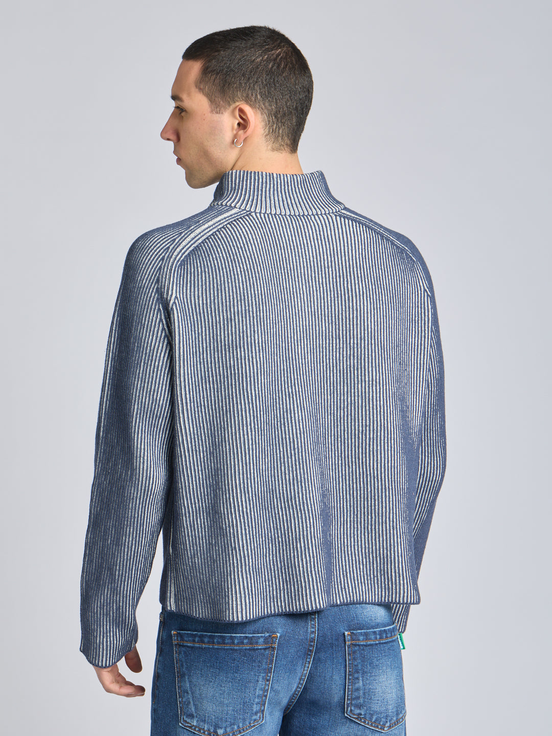 FULL ZIP COTTON SWEATER