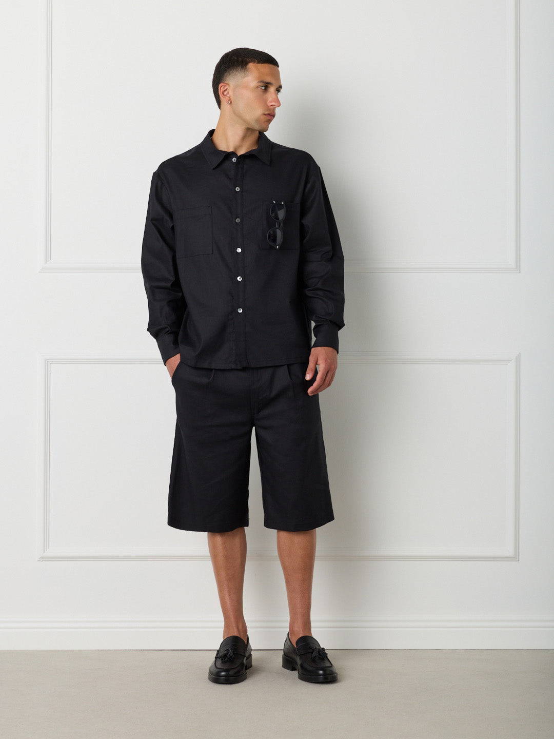 SAHARA - MAXI POCKET LINEN SHIRT