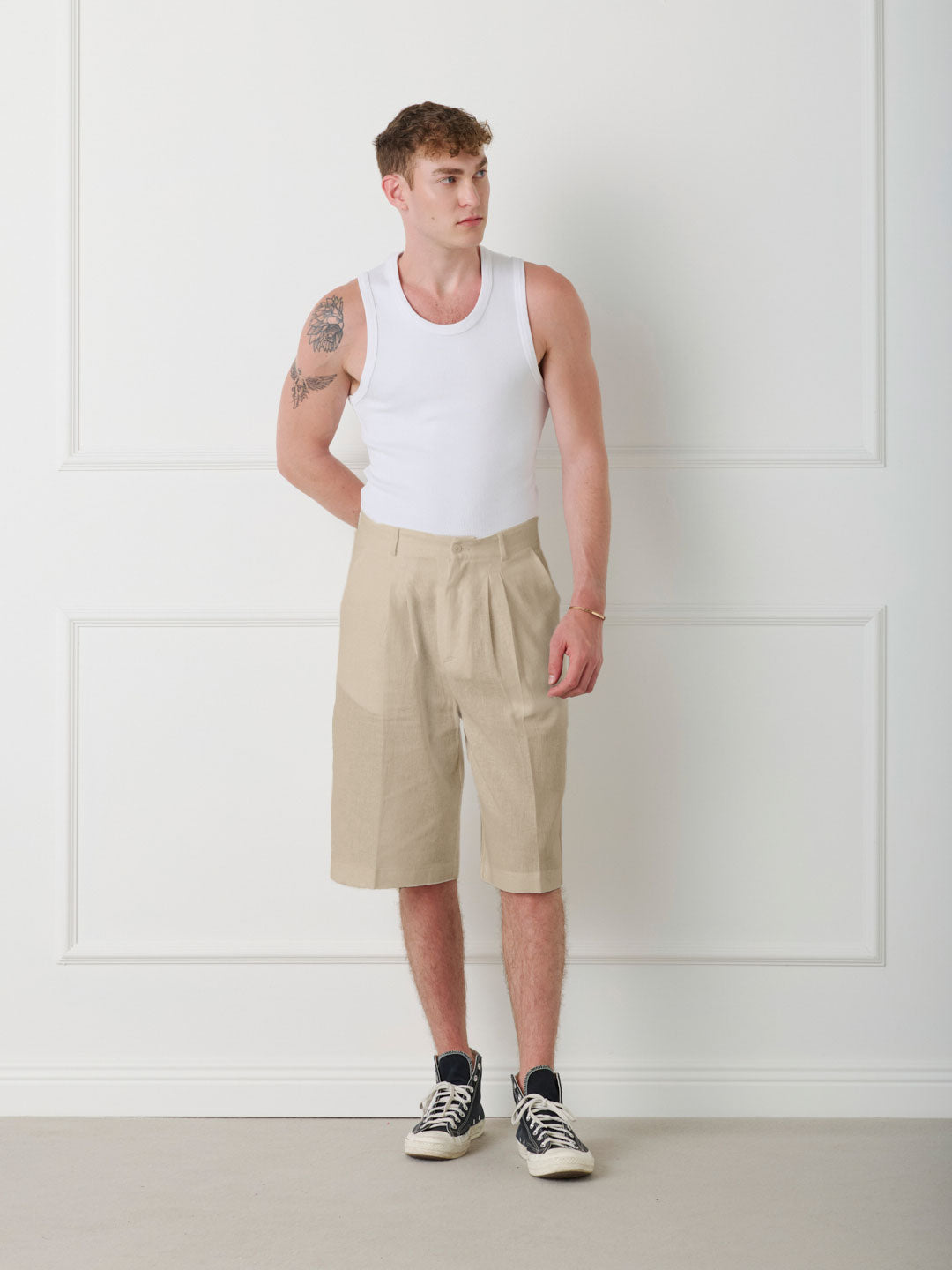 LINEN SHORTS