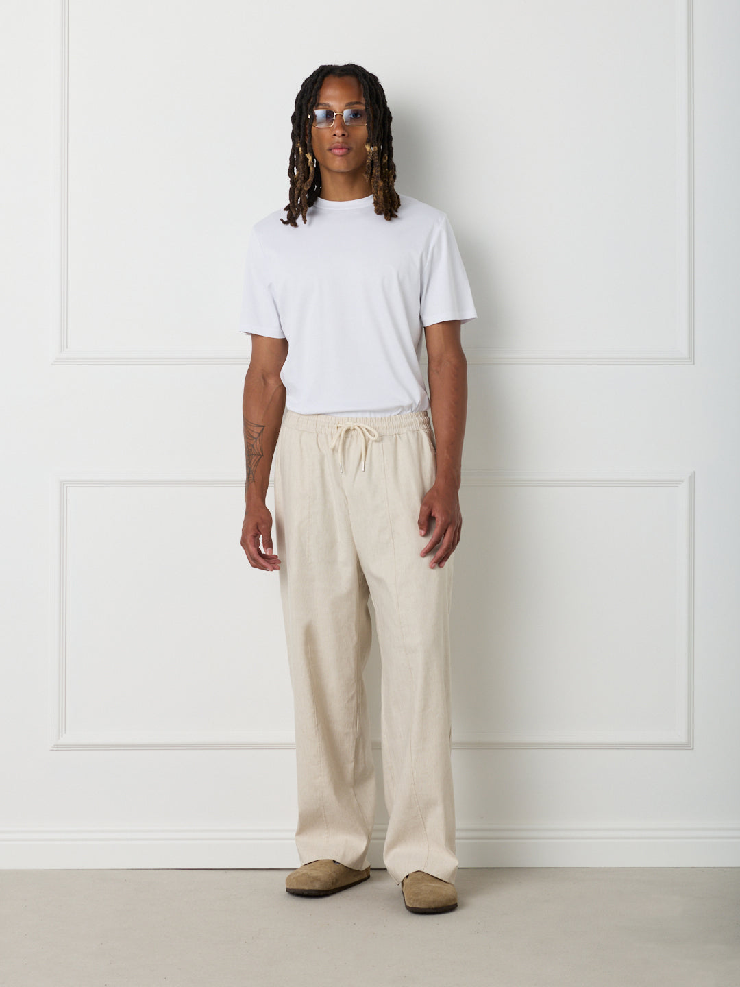 DUNE - LINEN COTTON BIGGY TROUSERS