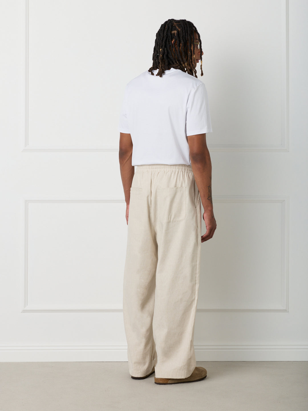 DUNE - LINEN COTTON BIGGY TROUSERS