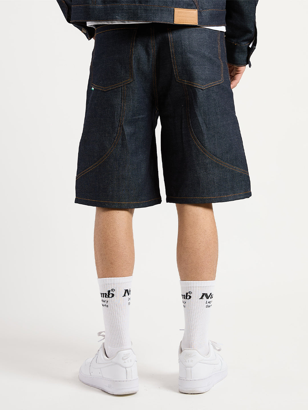RAW DENIM JORTS