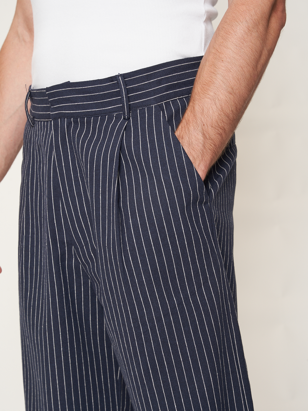 COTTON STRIPES JORTS