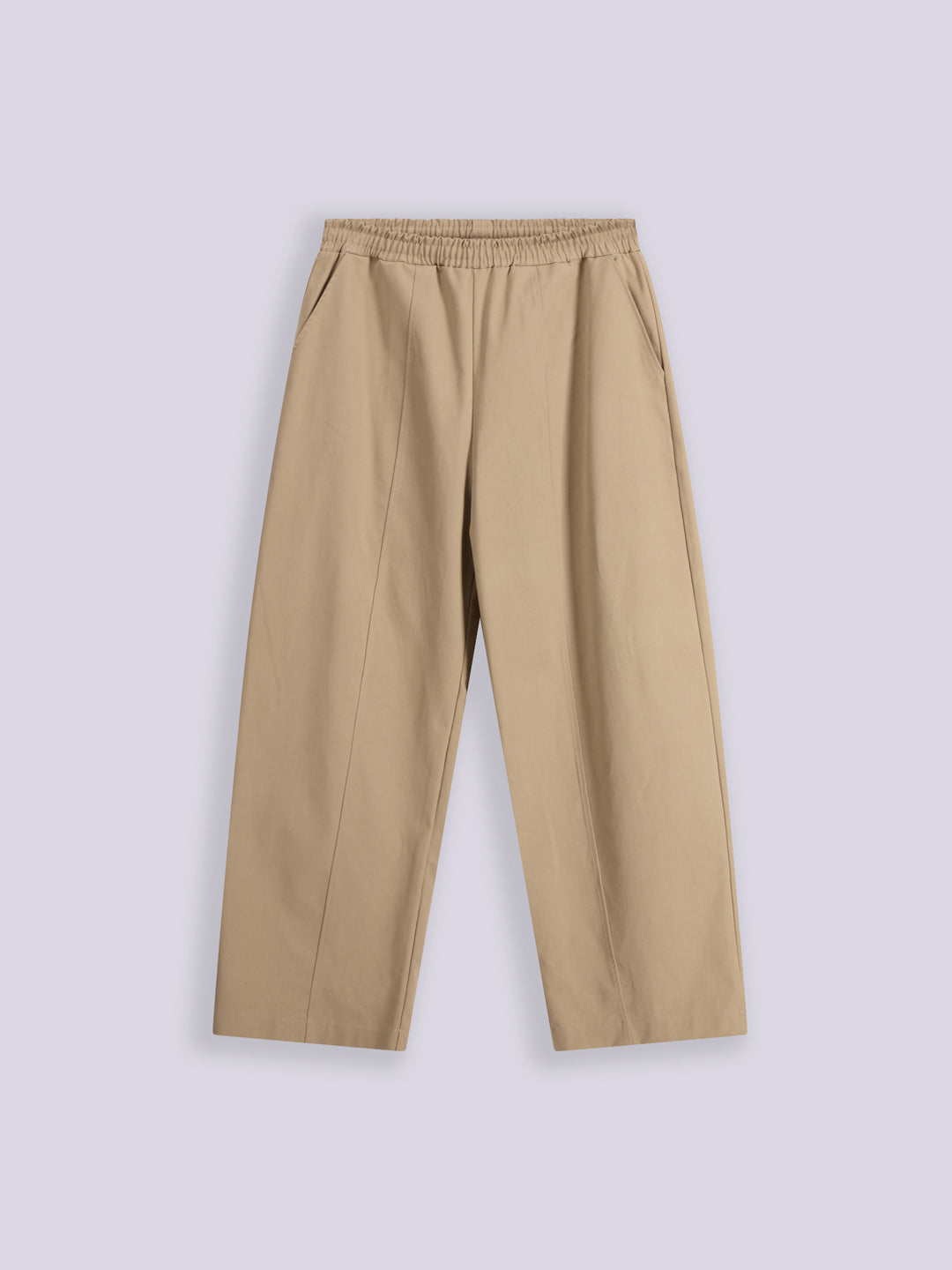 PEACHED GABARDINE BIGGY PANTS
