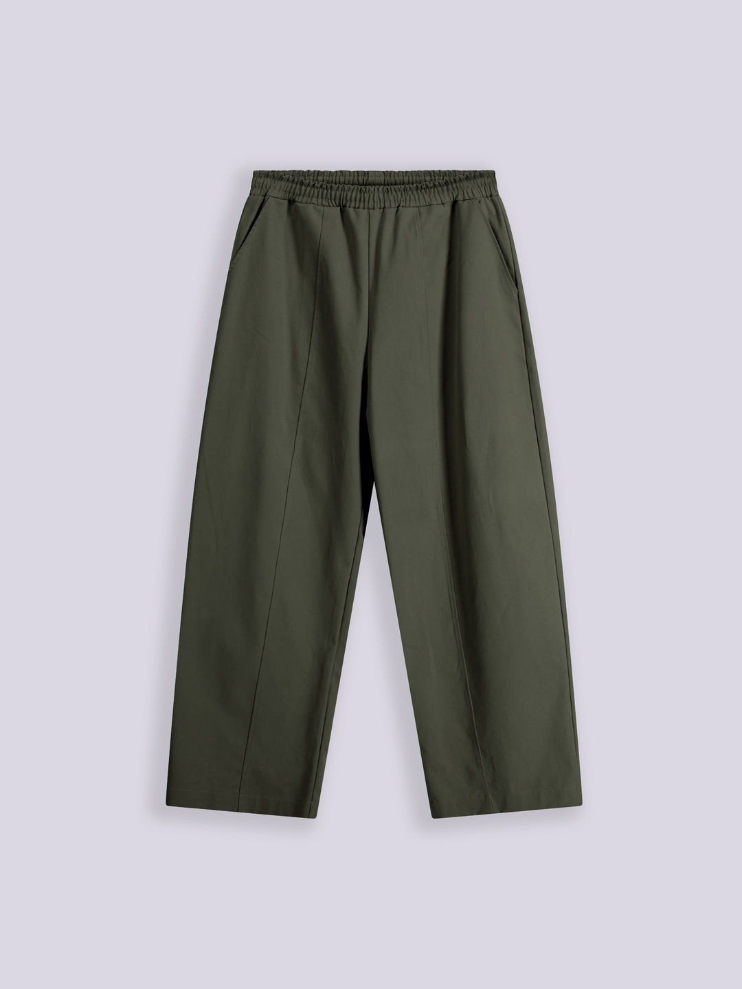 PEACHED GABARDINE BIGGY PANTS