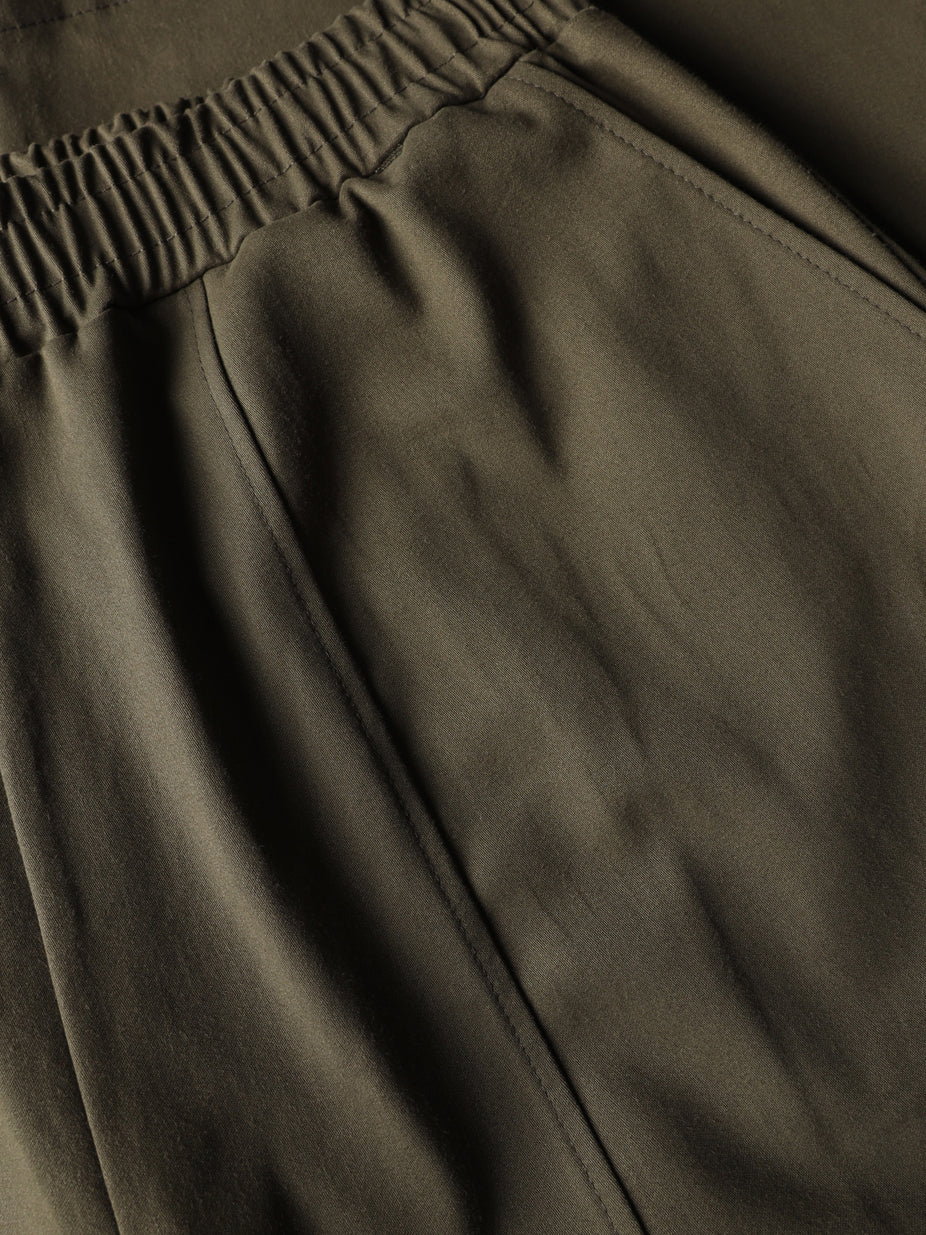 PEACHED GABARDINE BIGGY PANTS