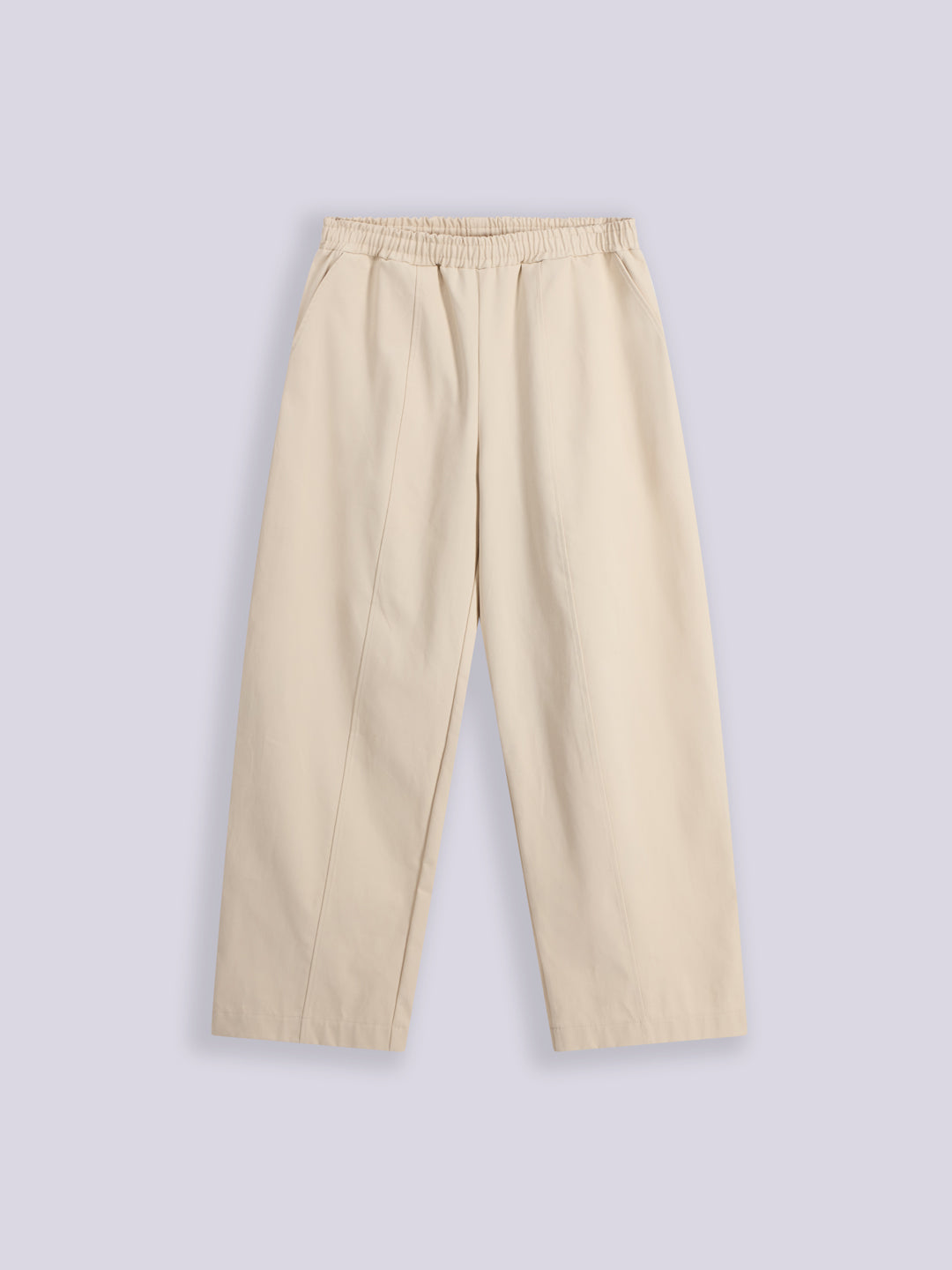 PEACHED GABARDINE BIGGY PANTS