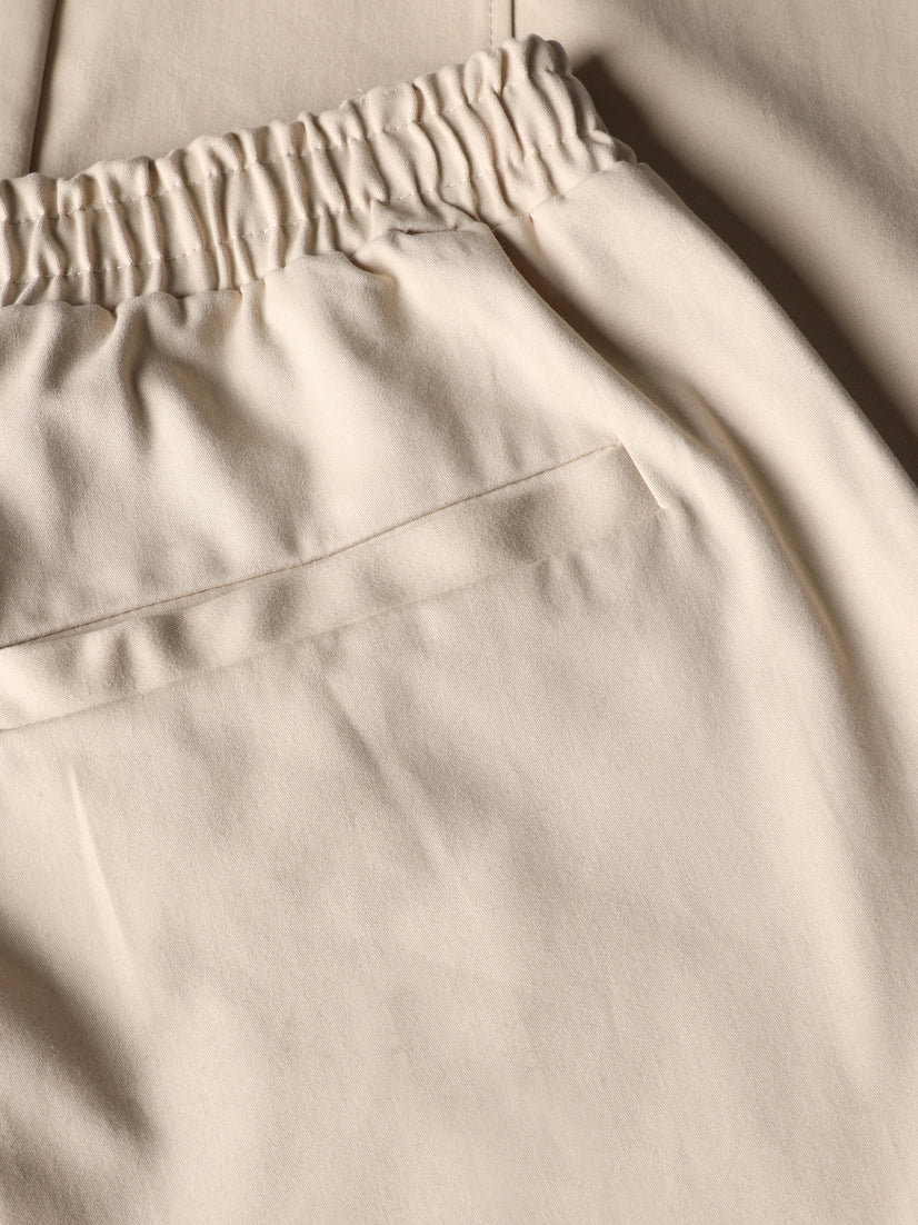 PEACHED GABARDINE BIGGY PANTS