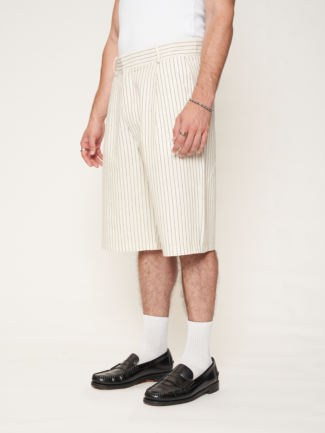 COTTON STRIPES JORTS