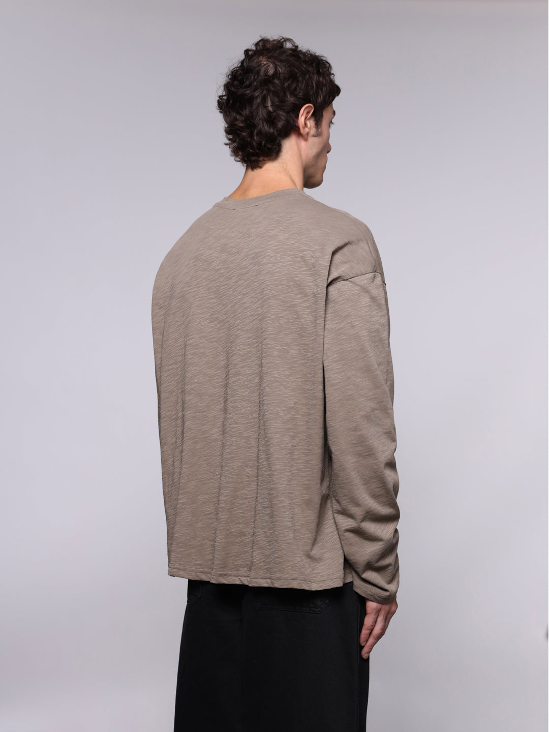 TEXTURED COTTON LONGSLEEVE