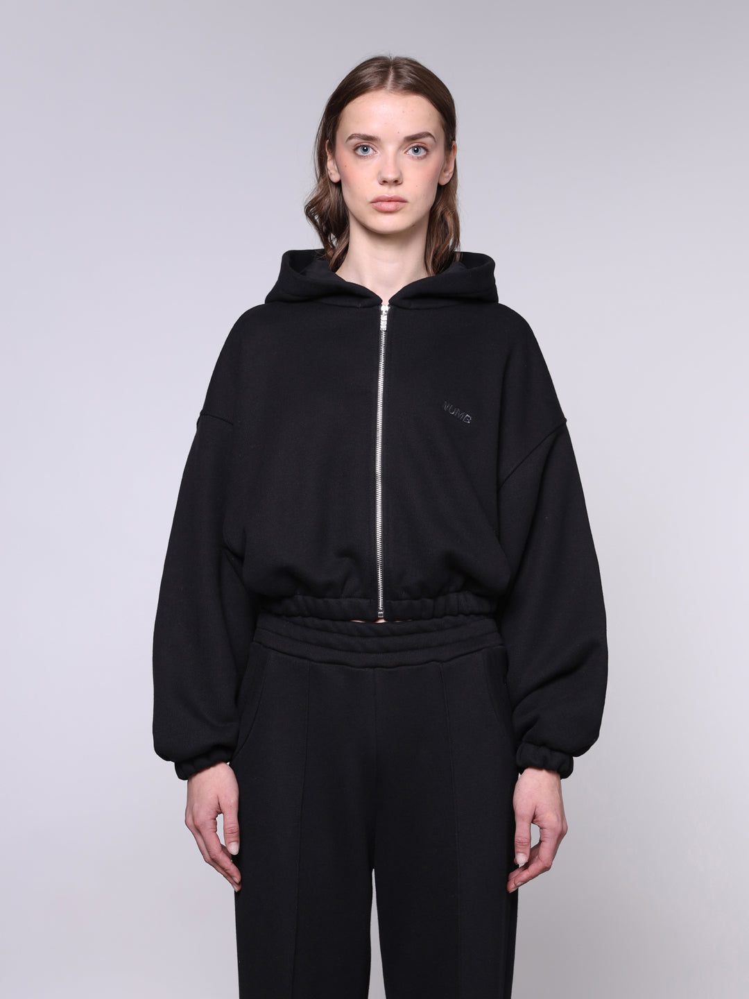 WOMEN'S CROPPED ZIP 500 GSM